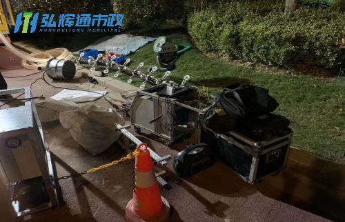 淮北管道修复现场